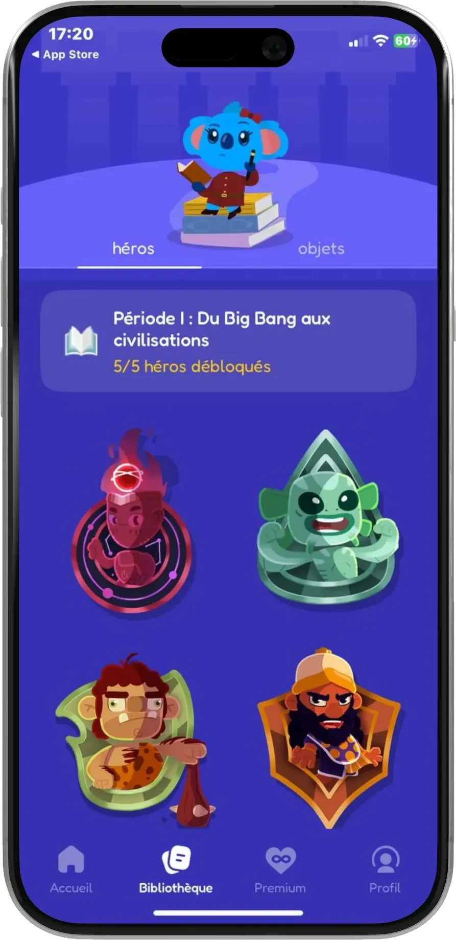Sapio, application de culture générale — écran de jeu