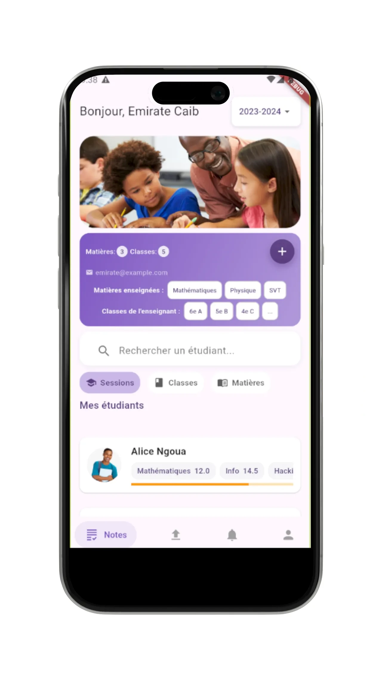 EduTrack — Gestion scolaire — capture 1