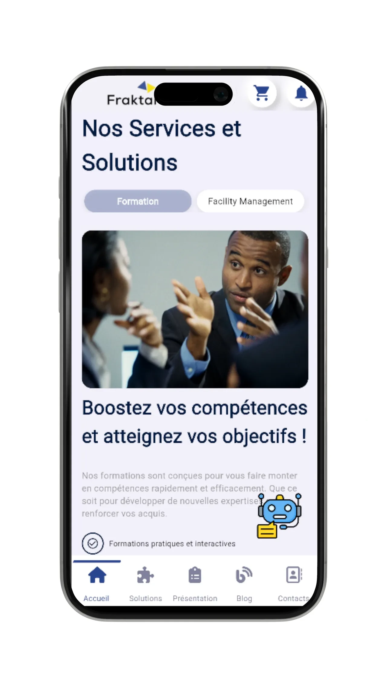 Fraktal Group — Plateforme web — capture 3