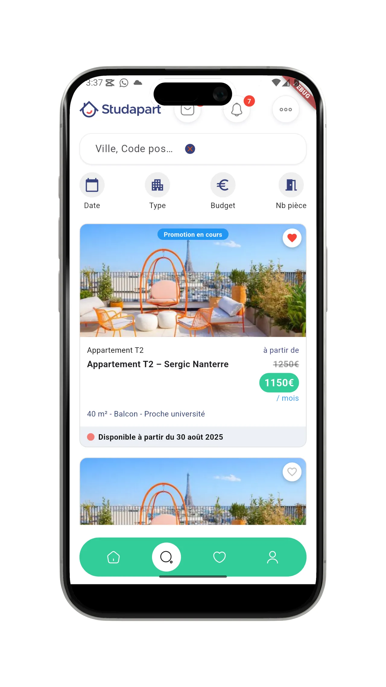 Studapart — Logements étudiants — capture 3